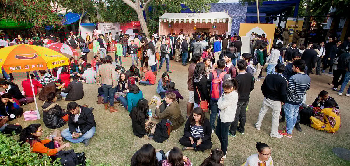 Representative Image A gathering at the Jaipur Lit Fest 
