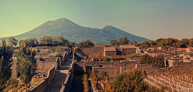 Shutterstock : Pompeii was a once-thriving city that became submerged under volcanic ash, rocks and dust when Mount Vesuvius exploded in AD 79