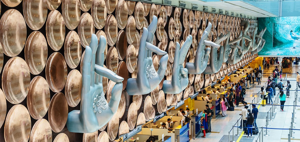 Interiors of the Indira Gandhi International Airport