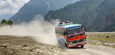 The bus service from Delhi to Nepal has now resumed