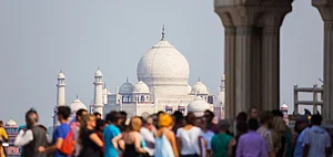 A maximum of 650 visitors will be allowed at the Taj Mahal at a time