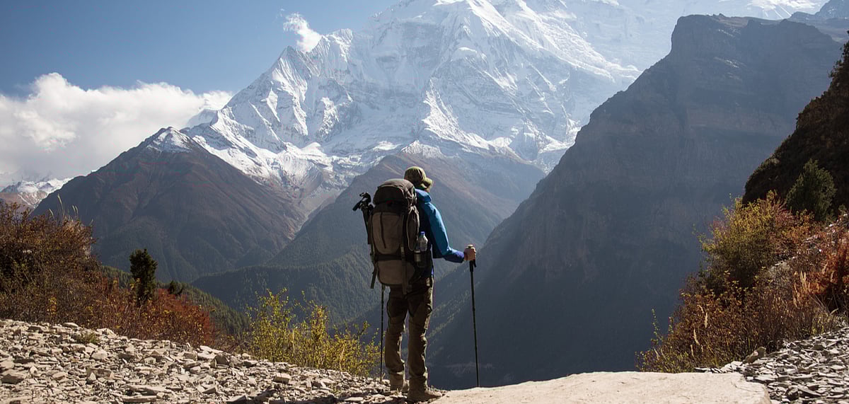 Shutterstock : Trek the Annapurna mountains trail in Nepal