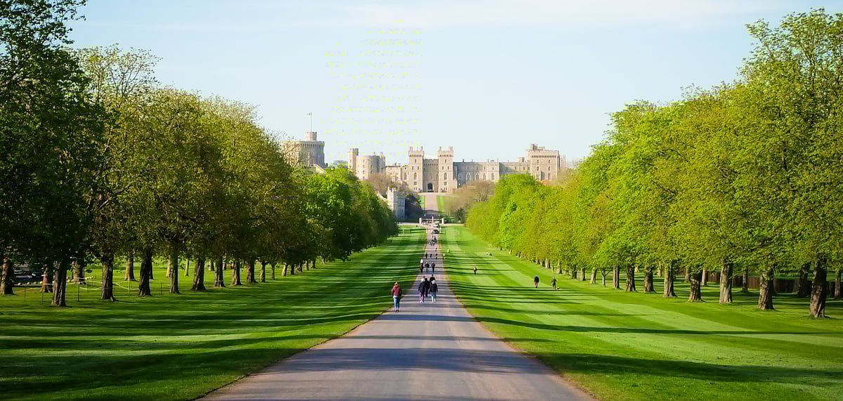 A view of the famous two-and-a-half-mile Long Walk is visible on the new route
