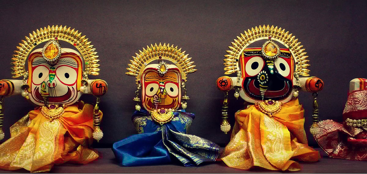 The divine trio Balabhadra, Subhadra and Jagananth