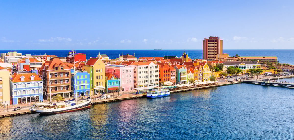 Blue skies, sunny days, colourful architecture will all keep you company 