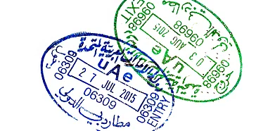 UAE passport stamps