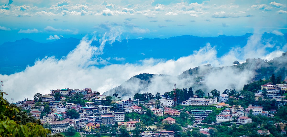Landscape view of Mussoorie