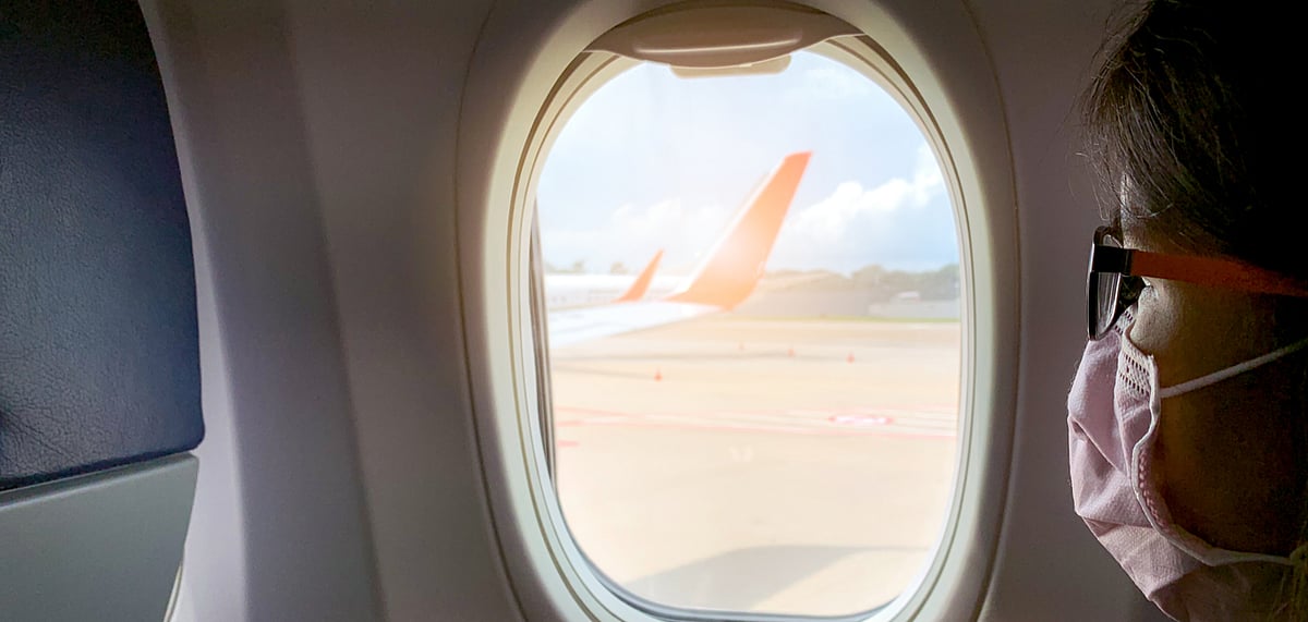 Avoid touching surfaces in public spaces