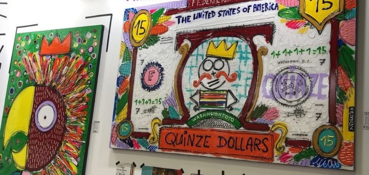 Exhibits at the World Art Dubai