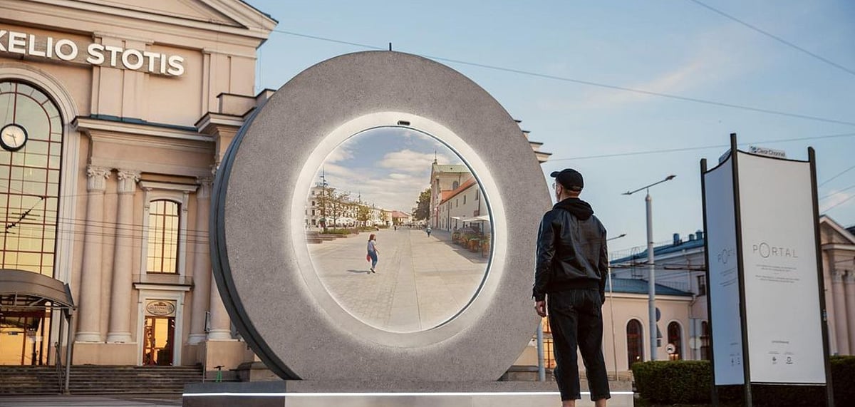 The real-time digital portal allows a peek into other cities