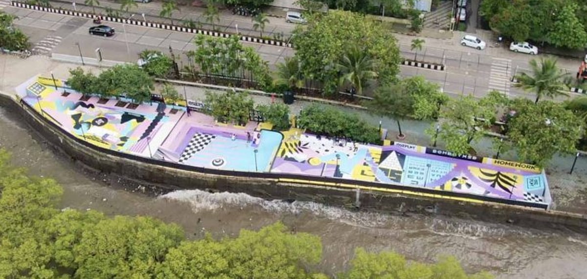 An aerial shot of Hype in the City