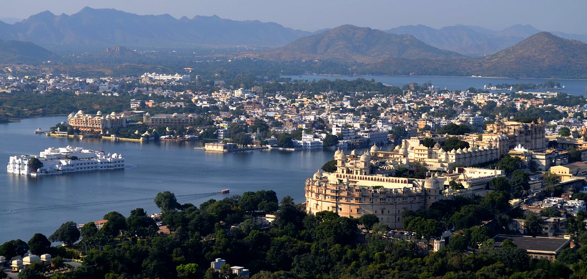 A stunning view of Lake City Udaipur 