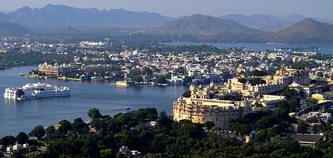 A stunning view of the Lake City of Udaipur