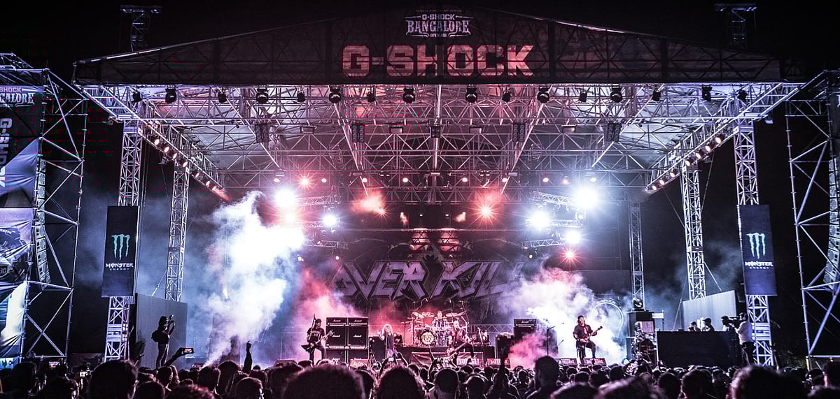 A band at Bangalore Open Air