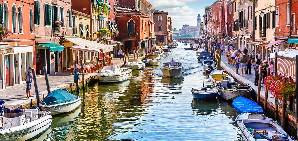 Island Murano in Venice, Italy