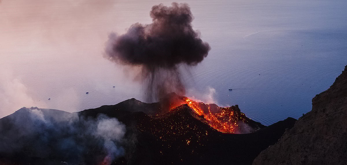 Mount Lewotobi Laki-Laki is 1,703 metres (5,587 feet) high and is a twin-peaked volcano. Picture for representation only