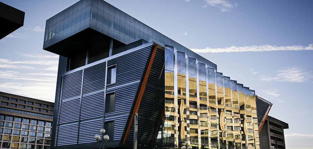Exterior of the Spy Museum in Washington, DC