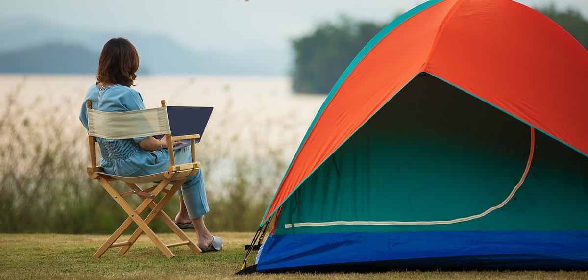 Indulgent work trips and remote work has caught on right now