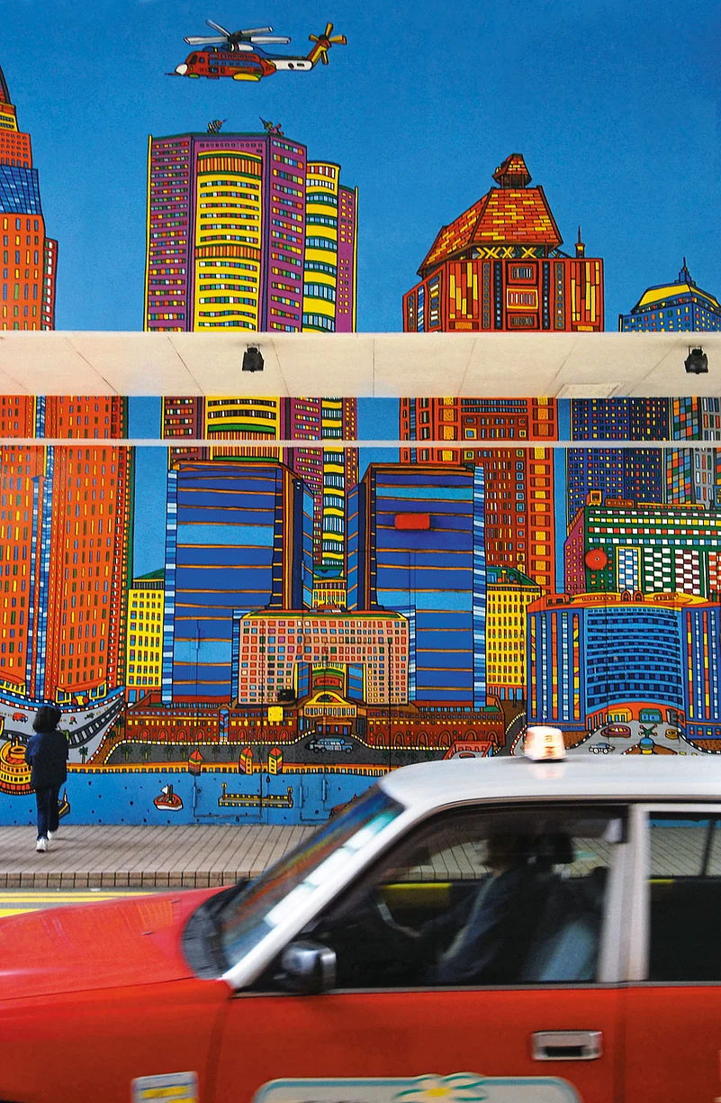 A street mural in Hongkong