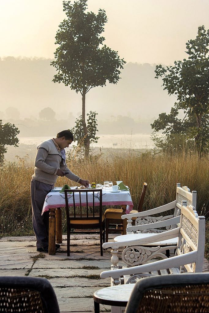 Tea setup at Sarai at Toria