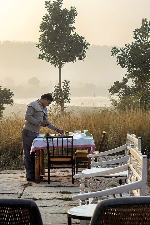 Tea setup at Sarai at Toria