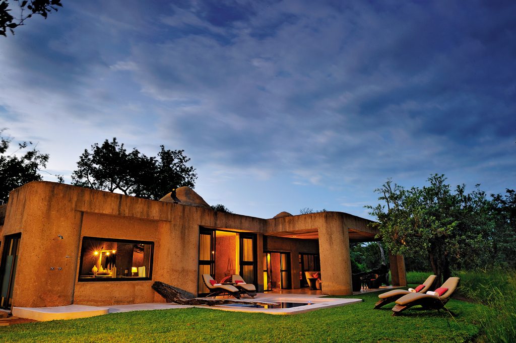 The Earth Lodge at the Sabi Sabi Game Reserve