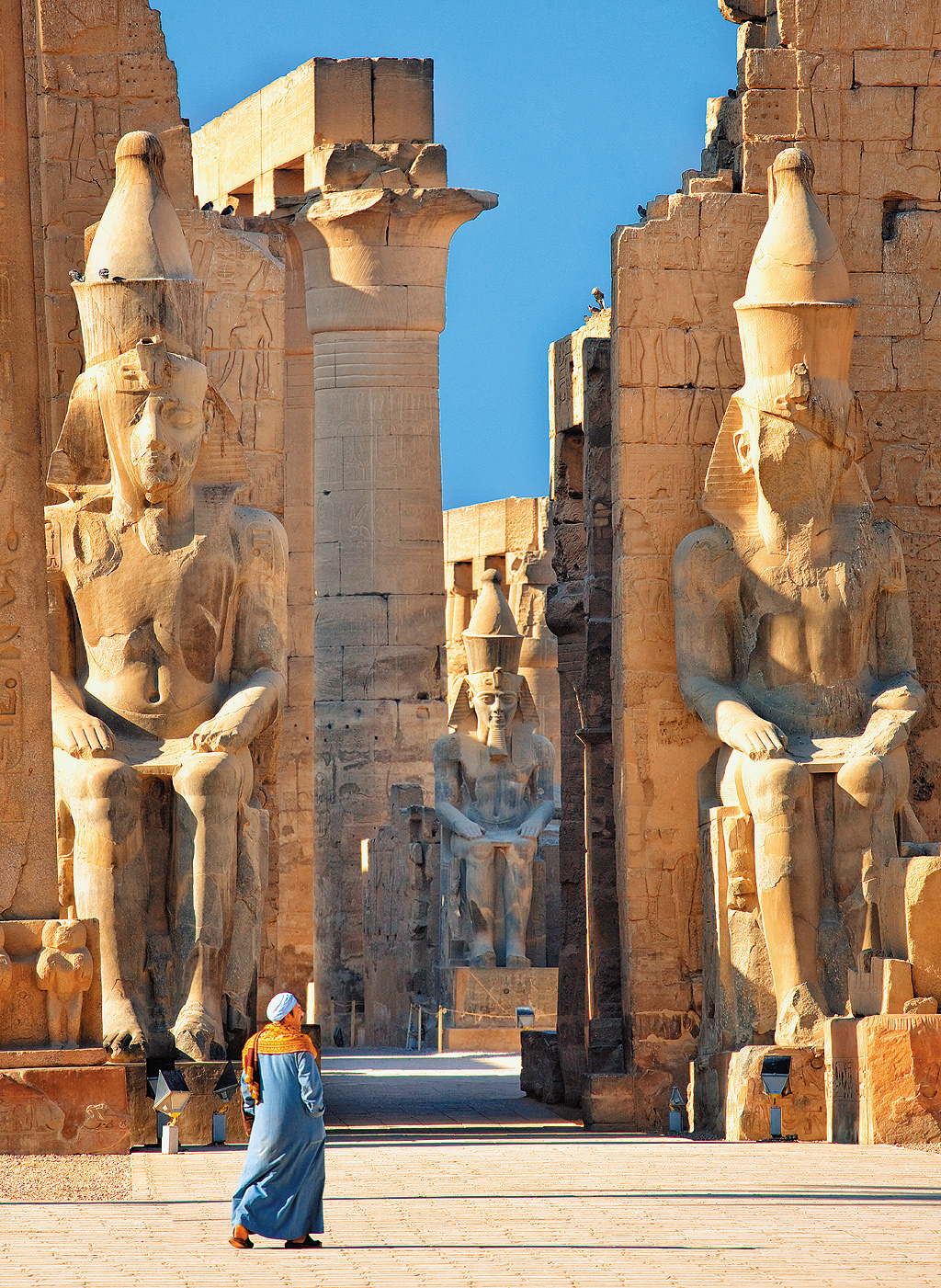 The entrance to Luxor Temple