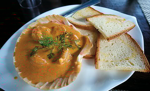 A Mozambique-style prawn nacional