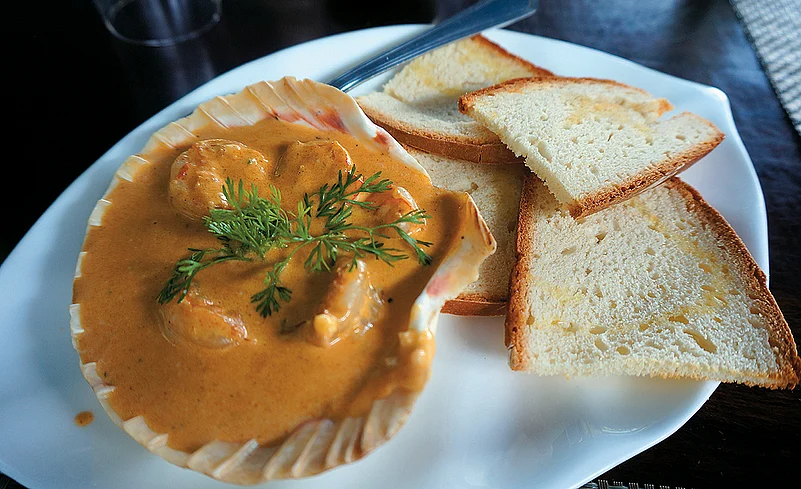 A Mozambique-style prawn nacional