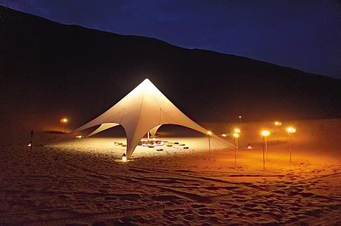 Dinner among the dunes