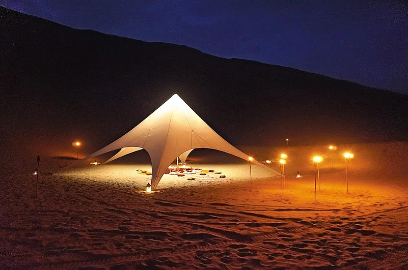 Dinner among the dunes