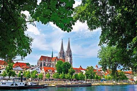 A view of Regensburg city