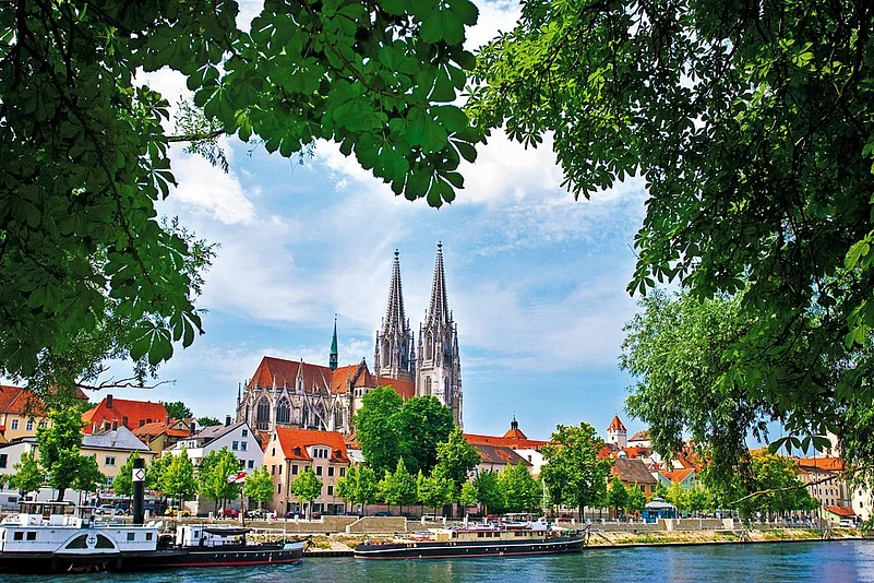 A view of Regensburg city
