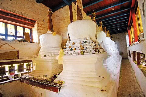 The Urgeling monastery, the birthplace of the 6th Dalai Lama