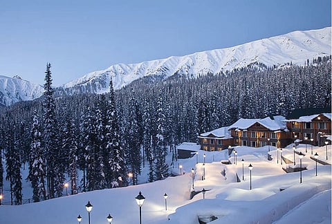 The slopes form an inviting landscape at the resort