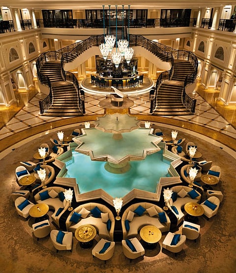 The lobby at Waldorf Astoria