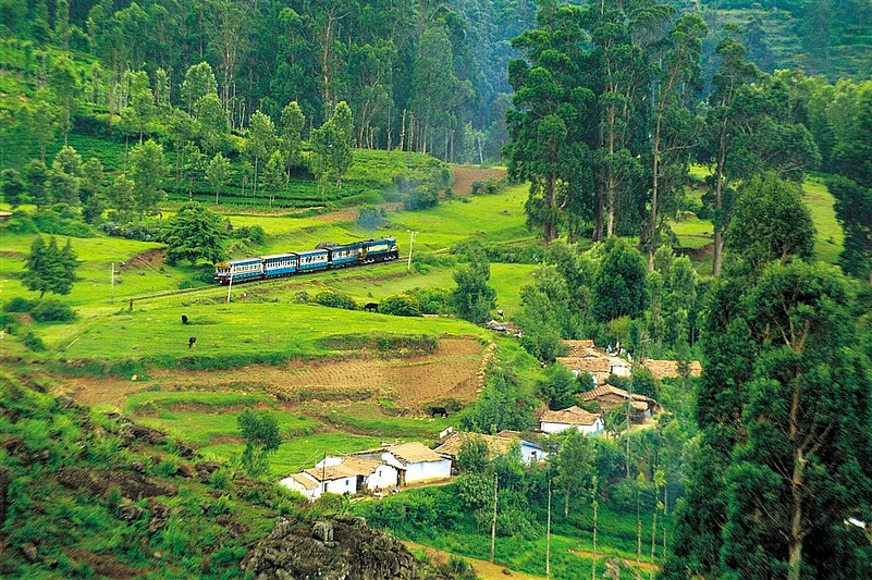 A ride on the toy train promises views of the countryside