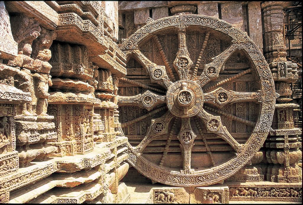 The majestic Sun Temple in Konark is a few hours drive from Puri