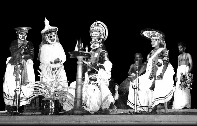 The first ever Kutiyattam performance outside Kerala- Madras (Chennai), 1962.