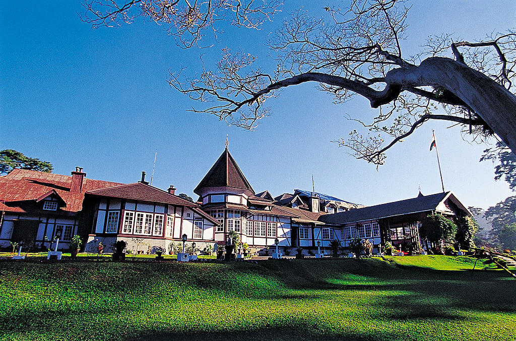 The Raj Bhavan, with timber structures and corrugated iron roofs, became the architecture characteristic of Shillong