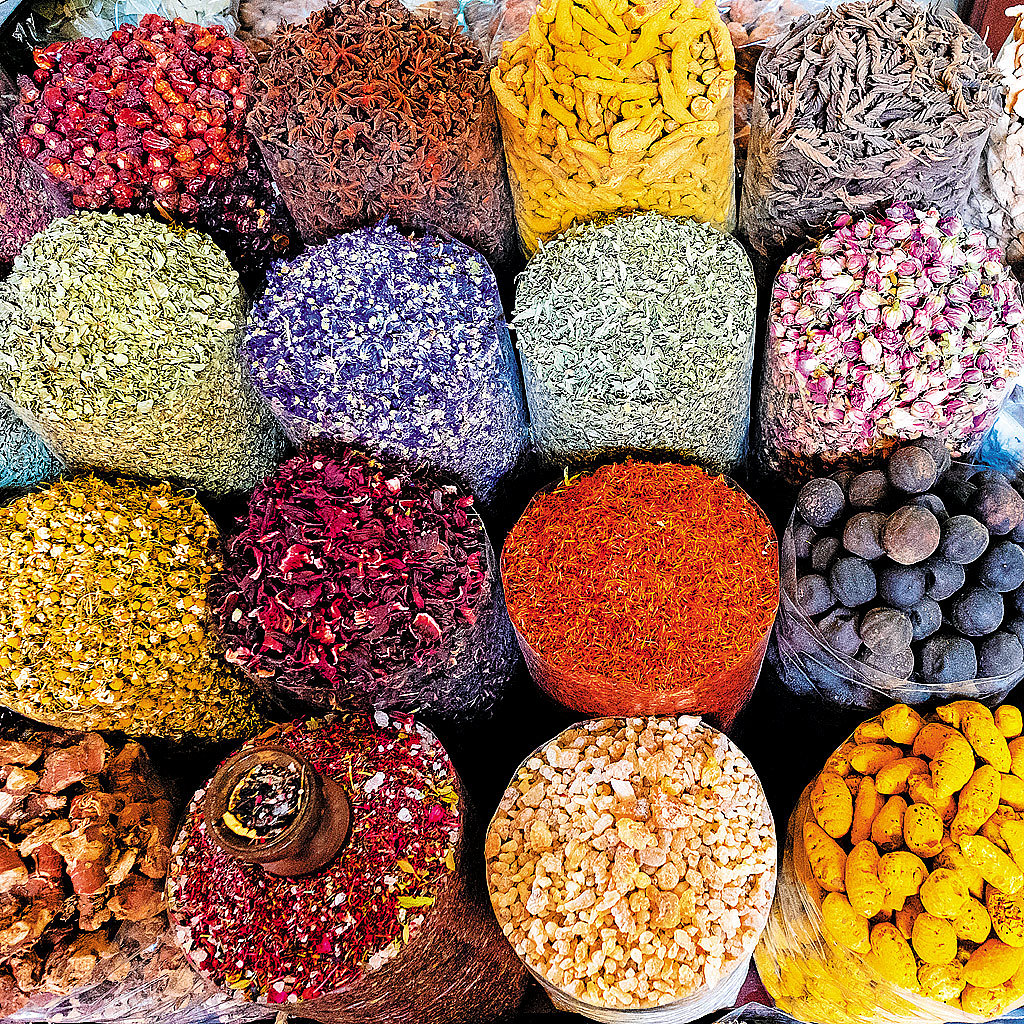 Spices from the Dubai souk