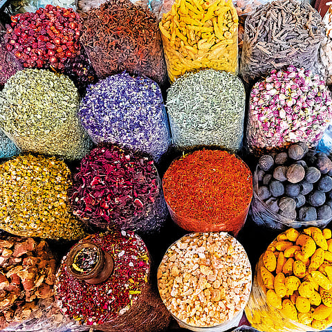 Spices from the Dubai souk