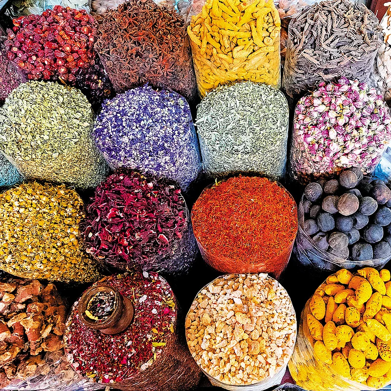 Spices from the Dubai souk