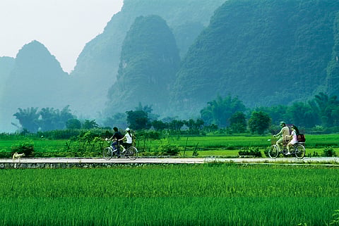 Cycling around in Yangshuo