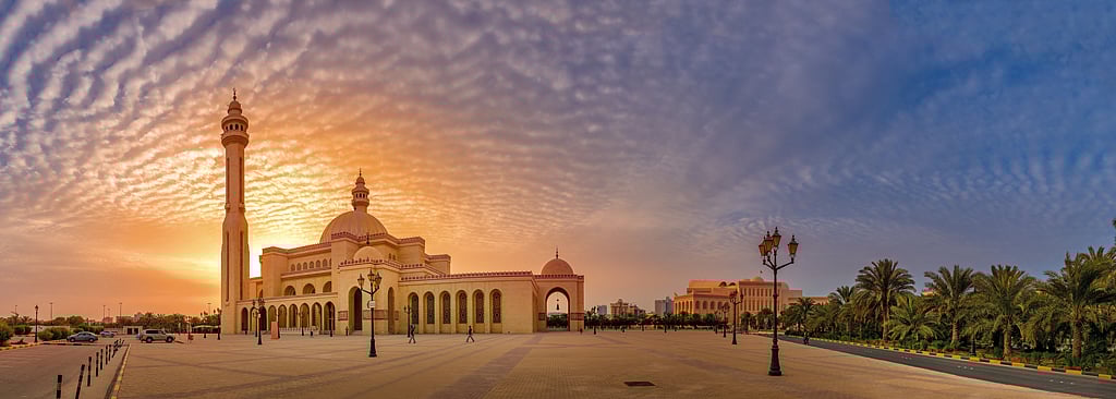 The Ahmed Al Fateh Mosque in Juffair can accommodate upto 7,000 worshippers