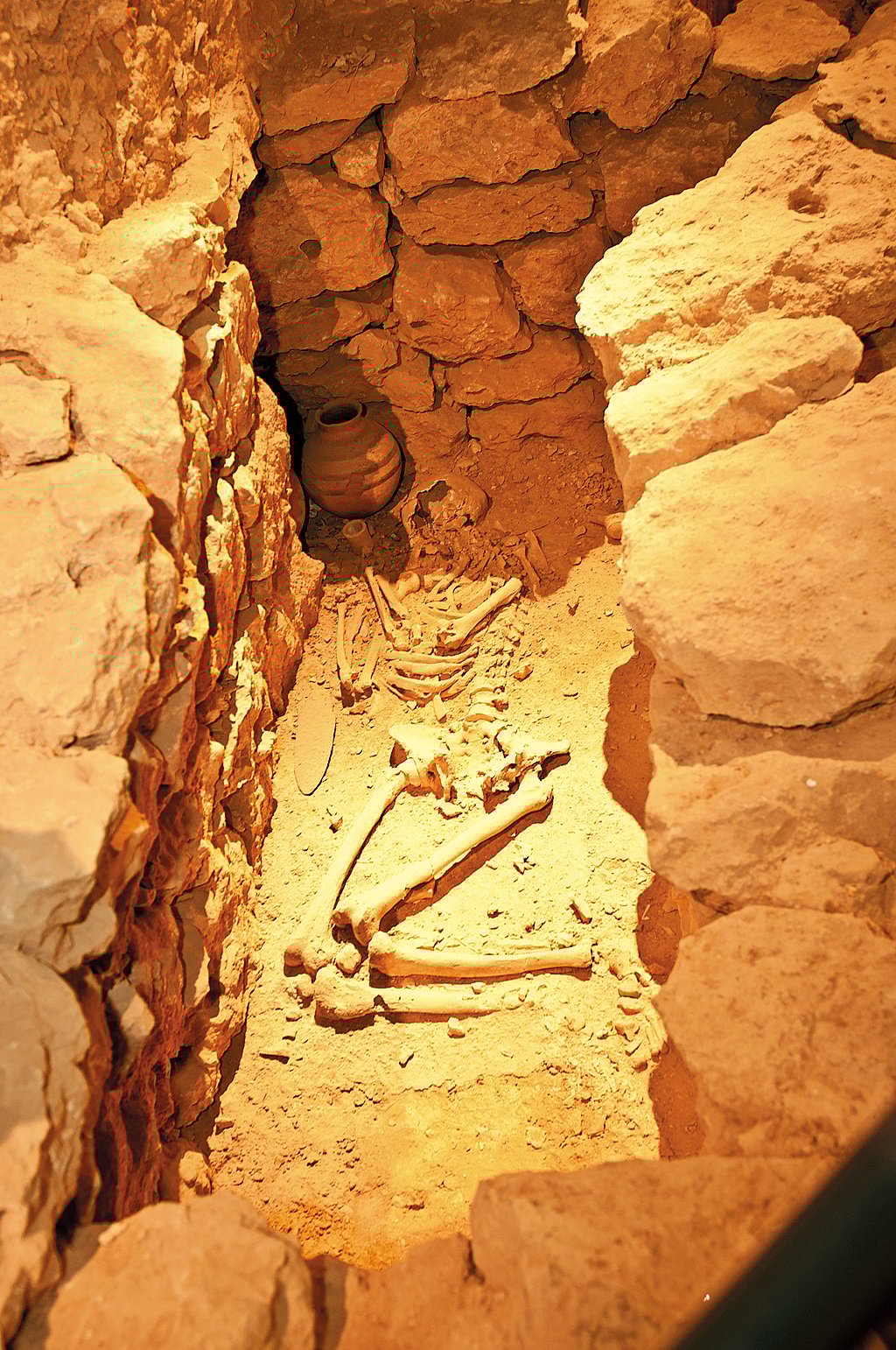 An excavated Dilmun burial mound