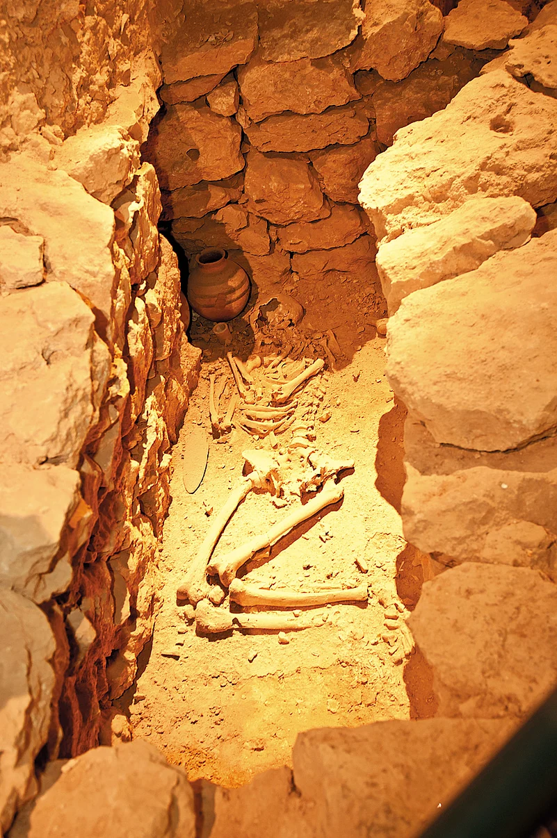 An excavated Dilmun burial mound