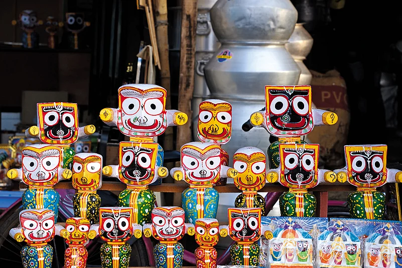 Wooden idols of Jagannath