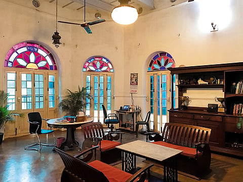 The interiors of Gajlaxmi Palace