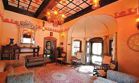 The grand interiors of the hotel